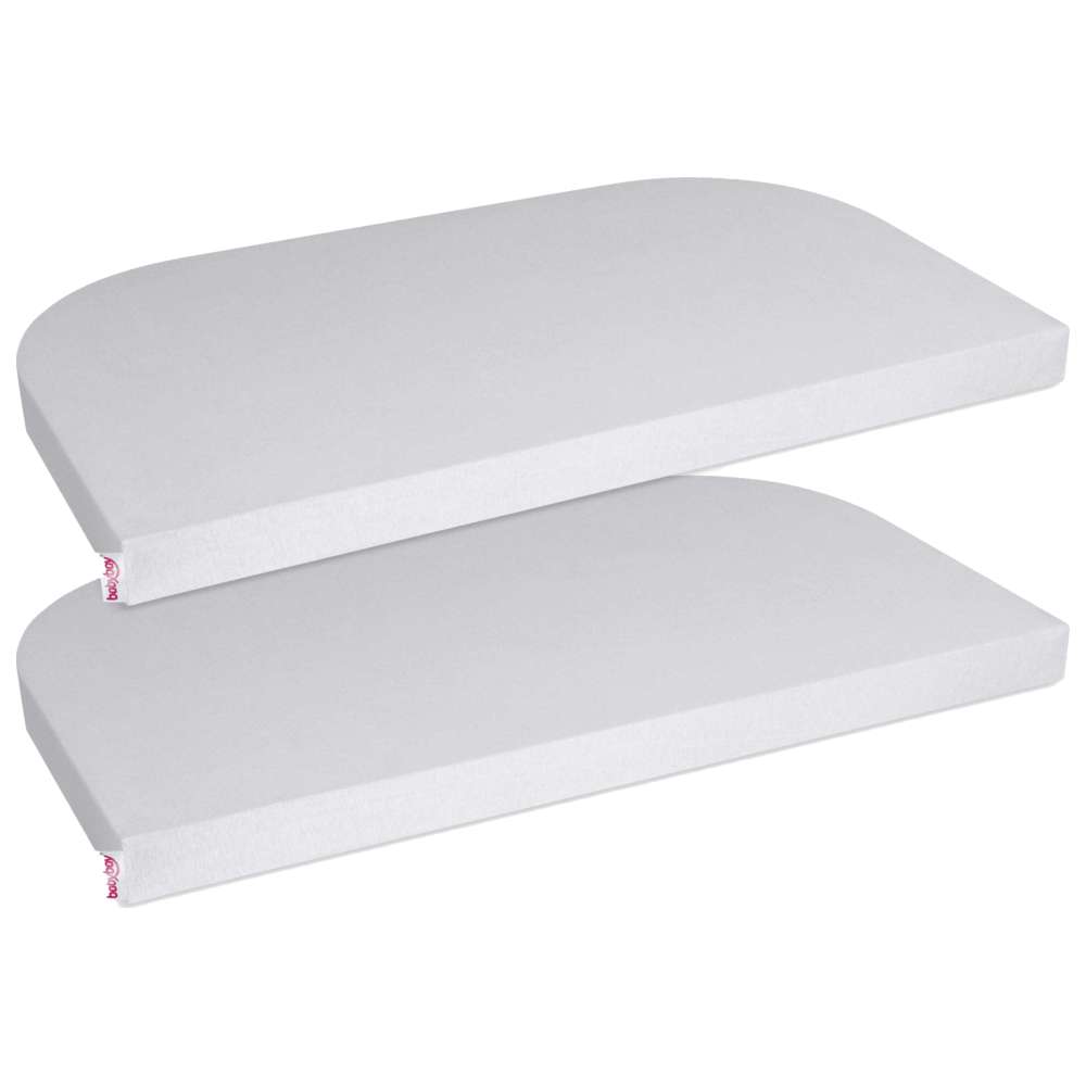 بيبي باي - غطاء جيرسي الأصلي - رمادي ناعم - عبوة من قطعتين