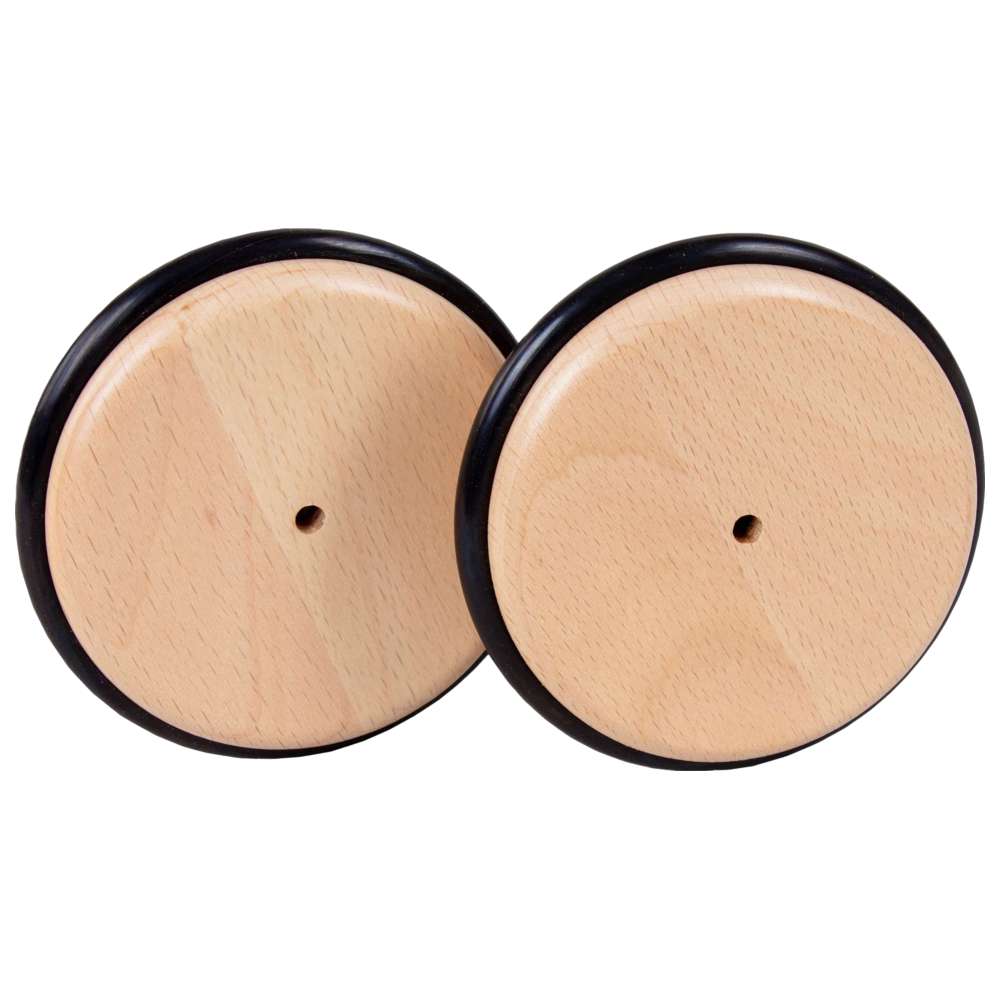 بيبي باي - عجلات بطبقة مطاطية للوح ليتل فوت - بورنيش طبيعي