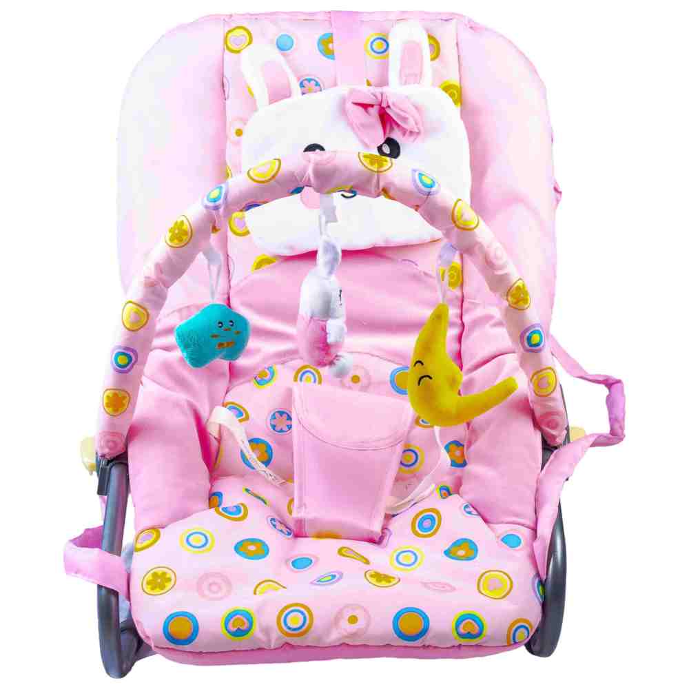 Molody - Baby Rocker w/ Toy Bar - Pink