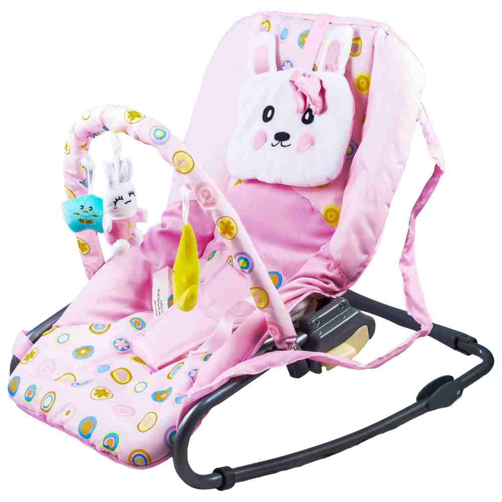 Molody - Baby Rocker w/ Toy Bar - Pink
