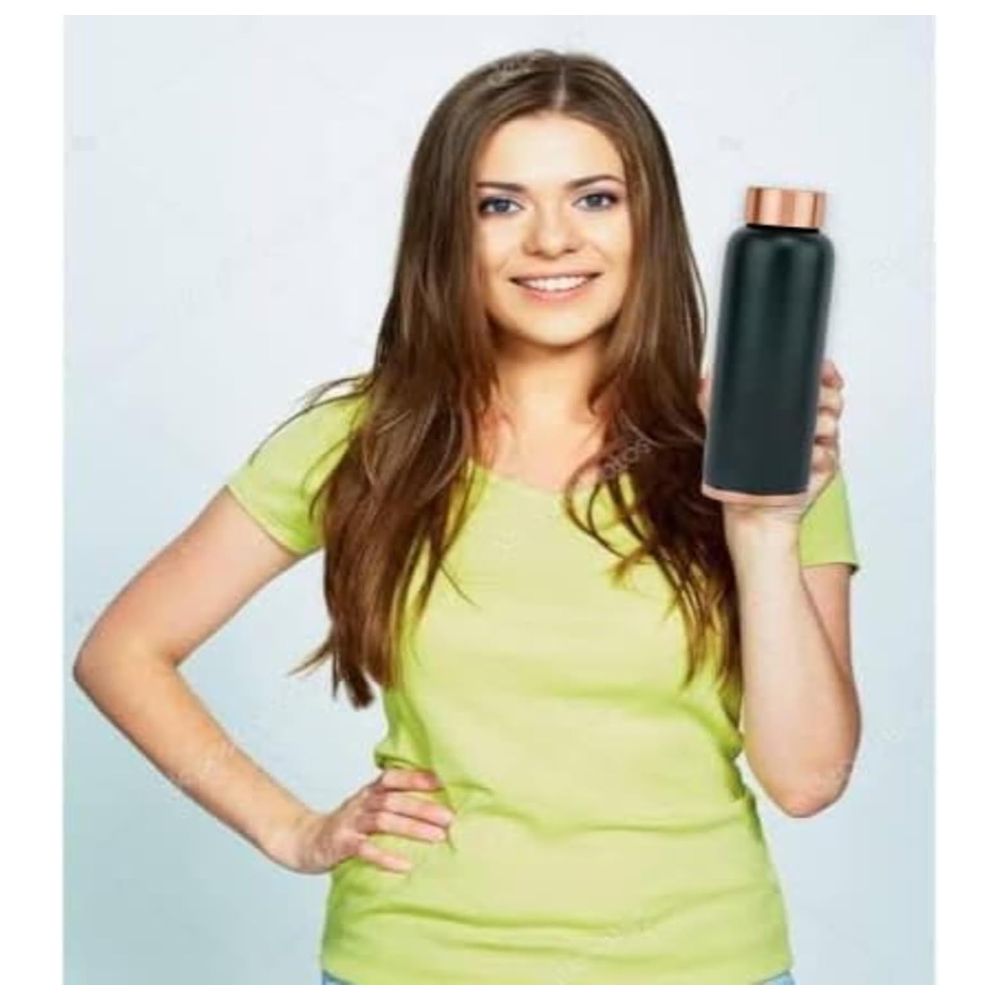 Voidrop Pure Copper Water Bottle - Green - 1000 ml