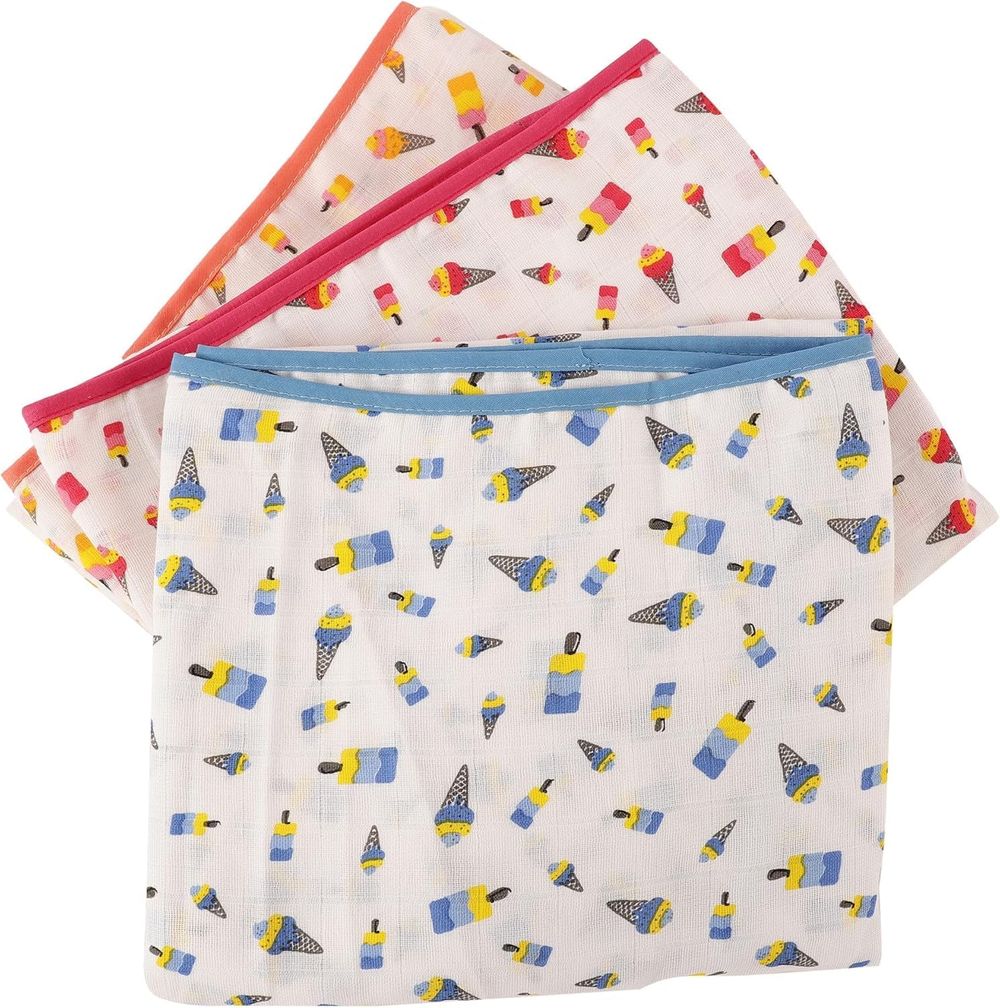 فويدروب - بطانيات لف الأطفال من قماش الموسلين - عبوة من 5 قطع