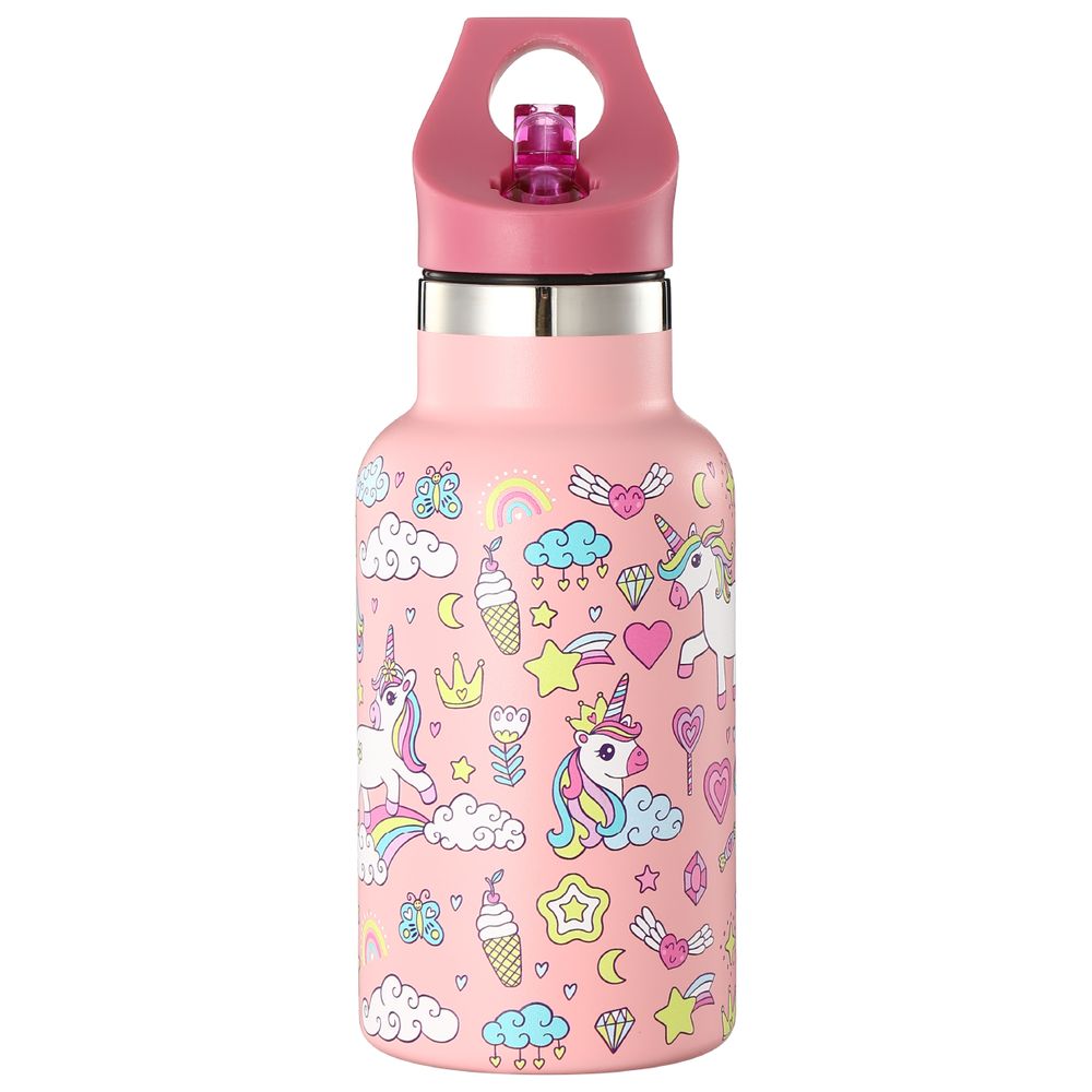 بيمبلي - زمزمية ماء ستانلس ستيل - يونيكورن - 354 مل