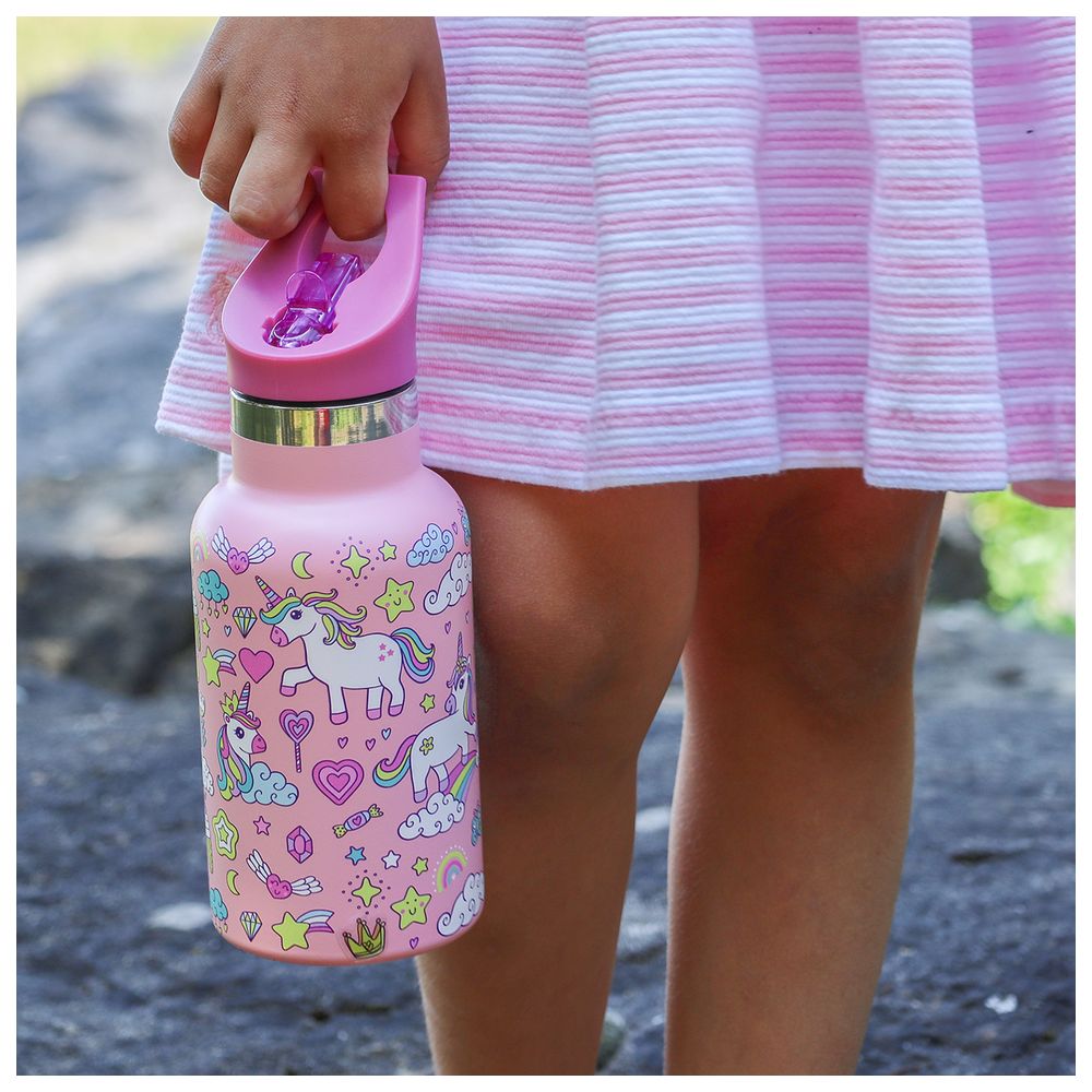 بيمبلي - زمزمية ماء ستانلس ستيل - يونيكورن - 354 مل