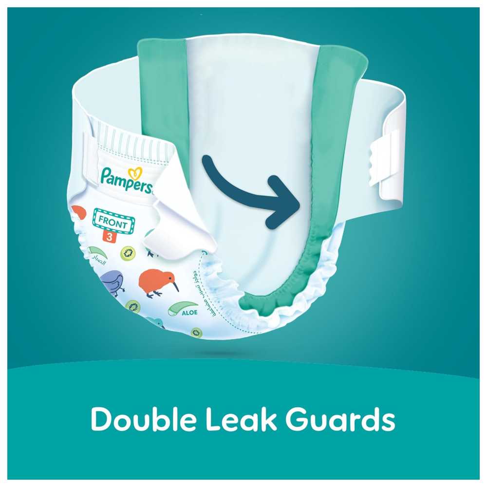 Pampers - Rash Protection Baby Diapers - Jumbo Box - Size 4 - 9-14 Kg - 44 Count