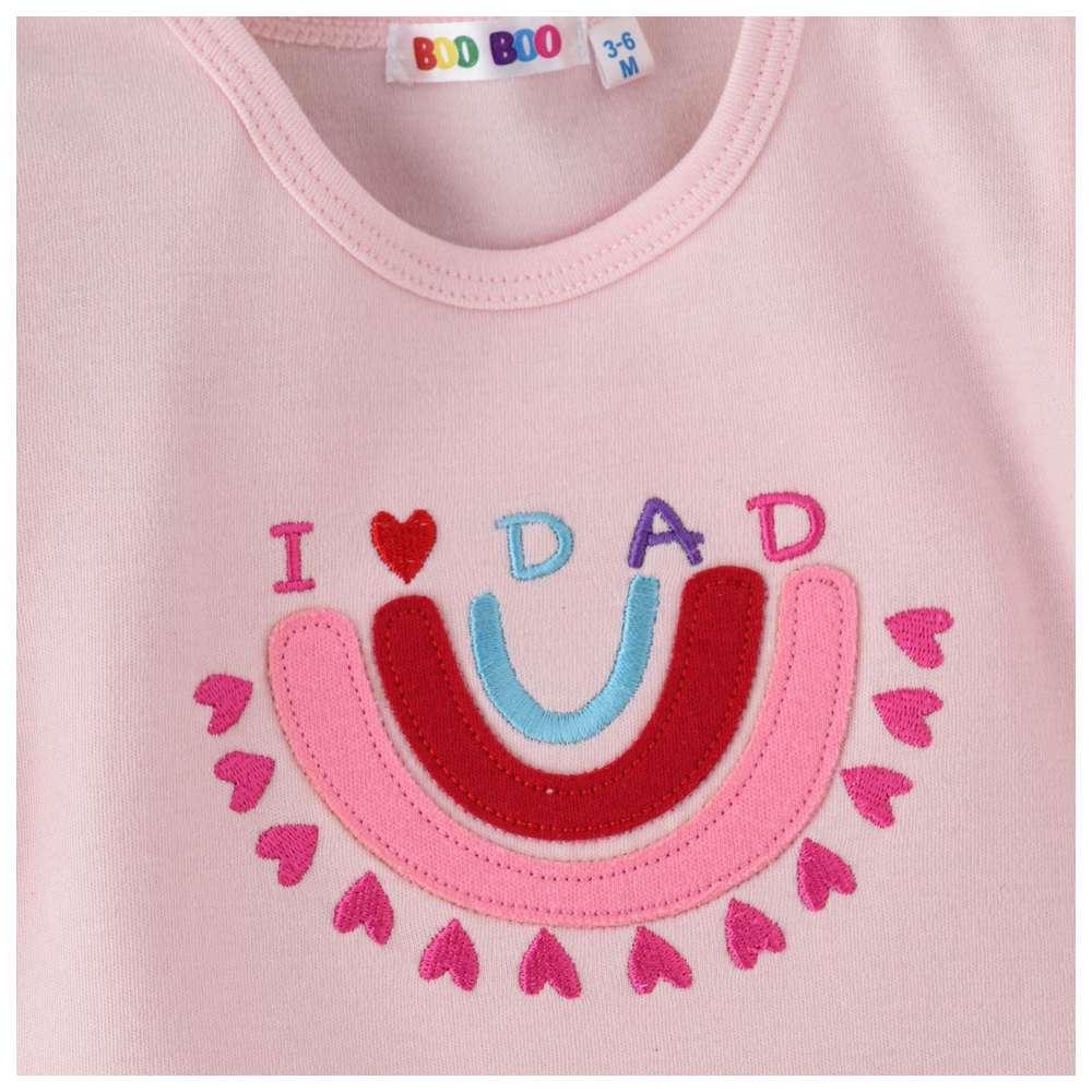 Boo Boo - 2pc-Set - Baby Girl T-Shirt & Leggings - Pink