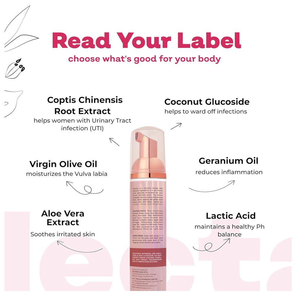 Tielle Intimates - Nectar Premium Intimate Hygiene Wash - 100 ml