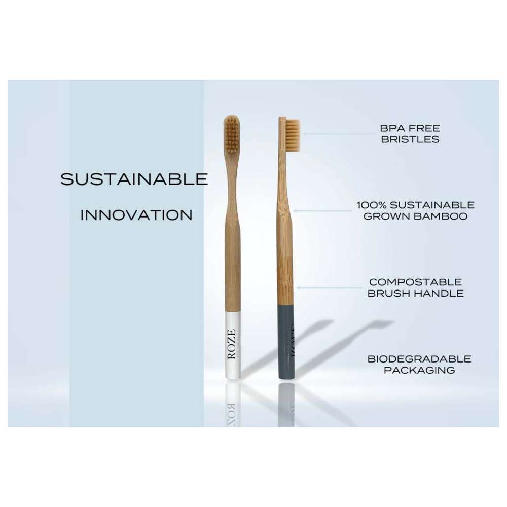 روز بيو هيلث - فرشاة أسنان بيولوجية من الخيزران - ناعمة