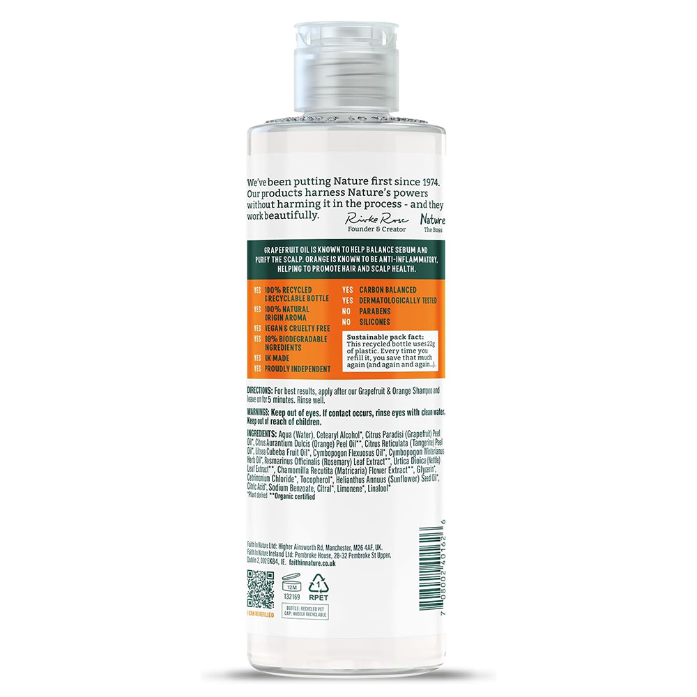 Faith In Nature - Purifying Conditioner - Grapefruit & Orange - 400 ml
