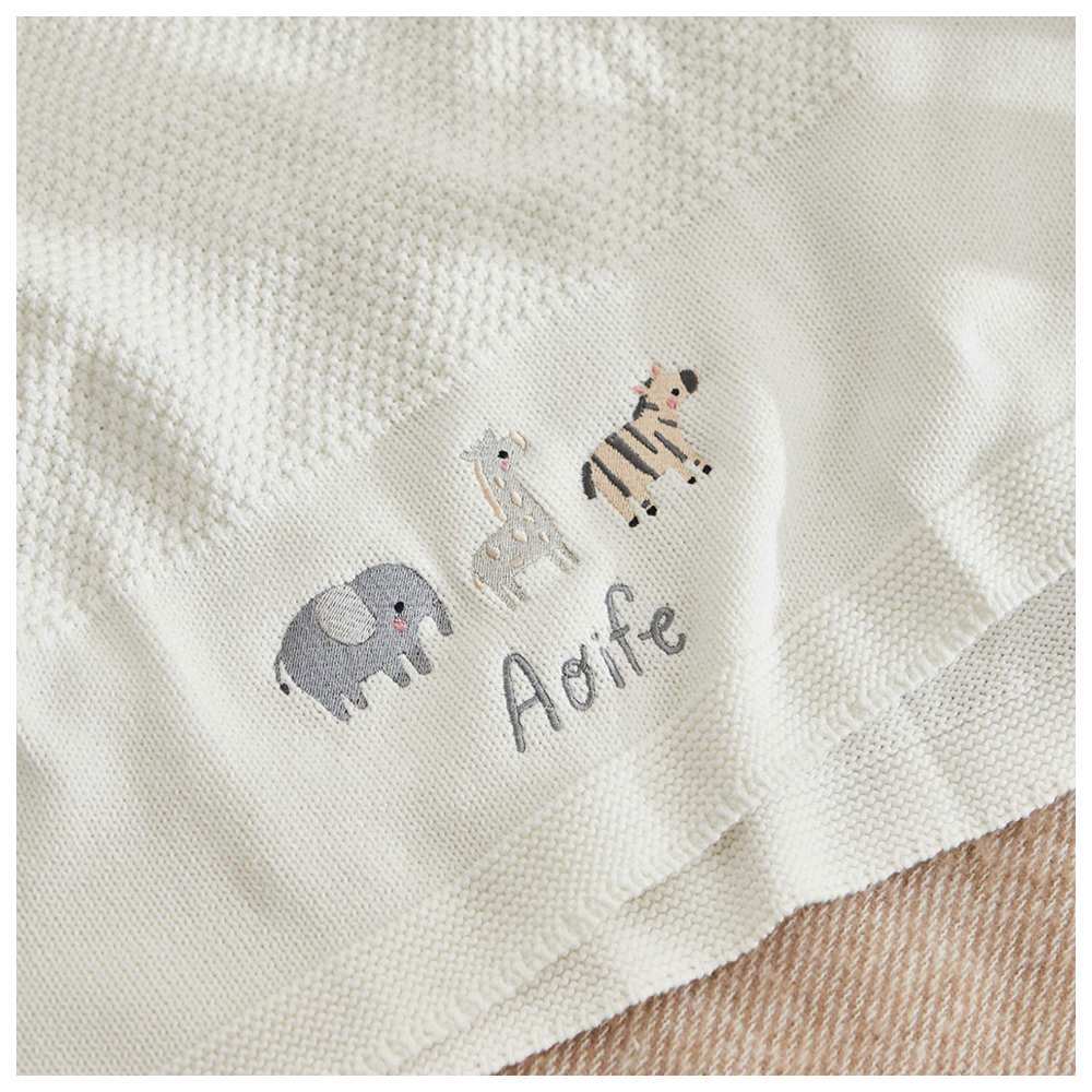 My 1st Years - Personalised BTBL Shawl - Ivory