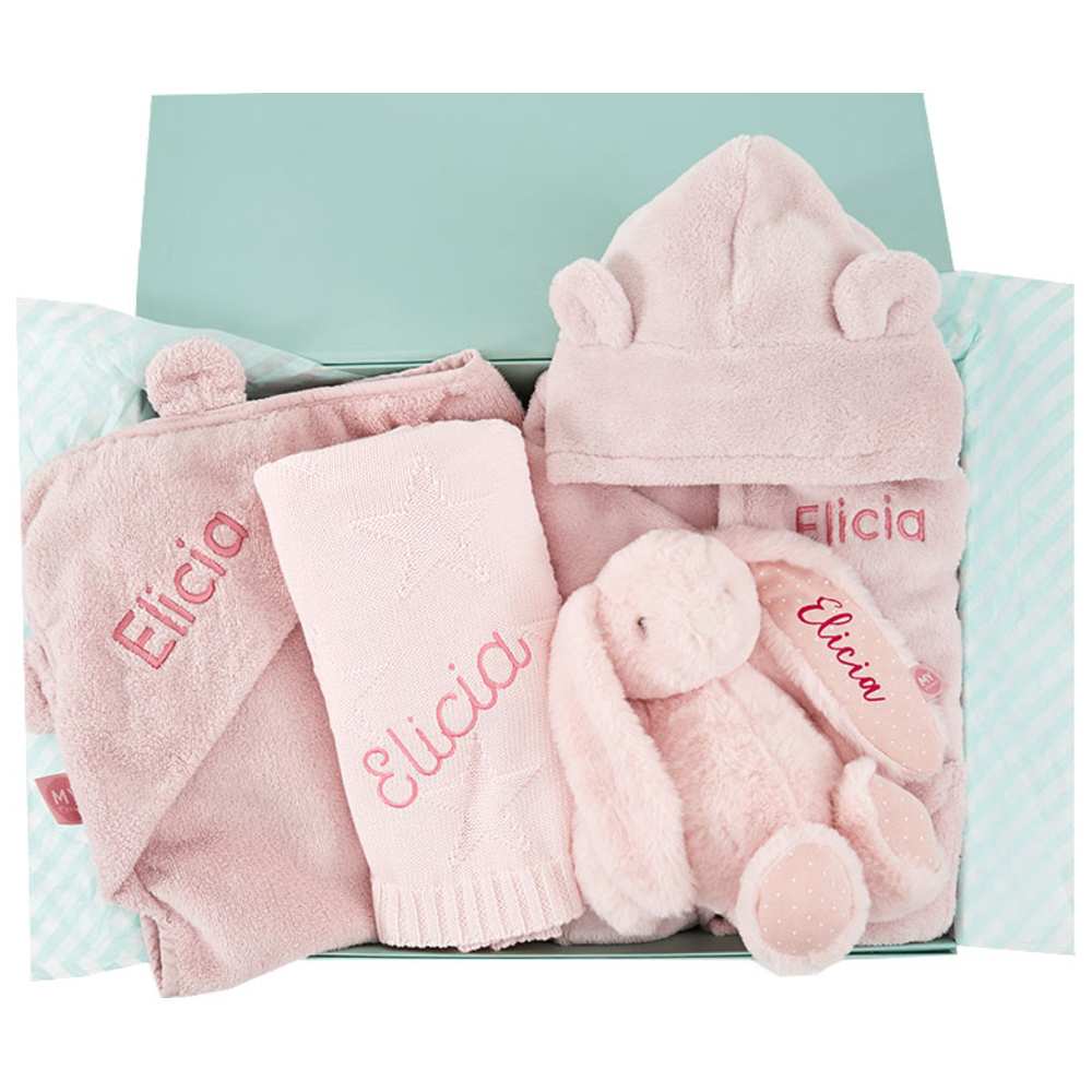 My 1st Years - Girl's Personalised Bedtime Essentials Set - Pink - 4 Pcs