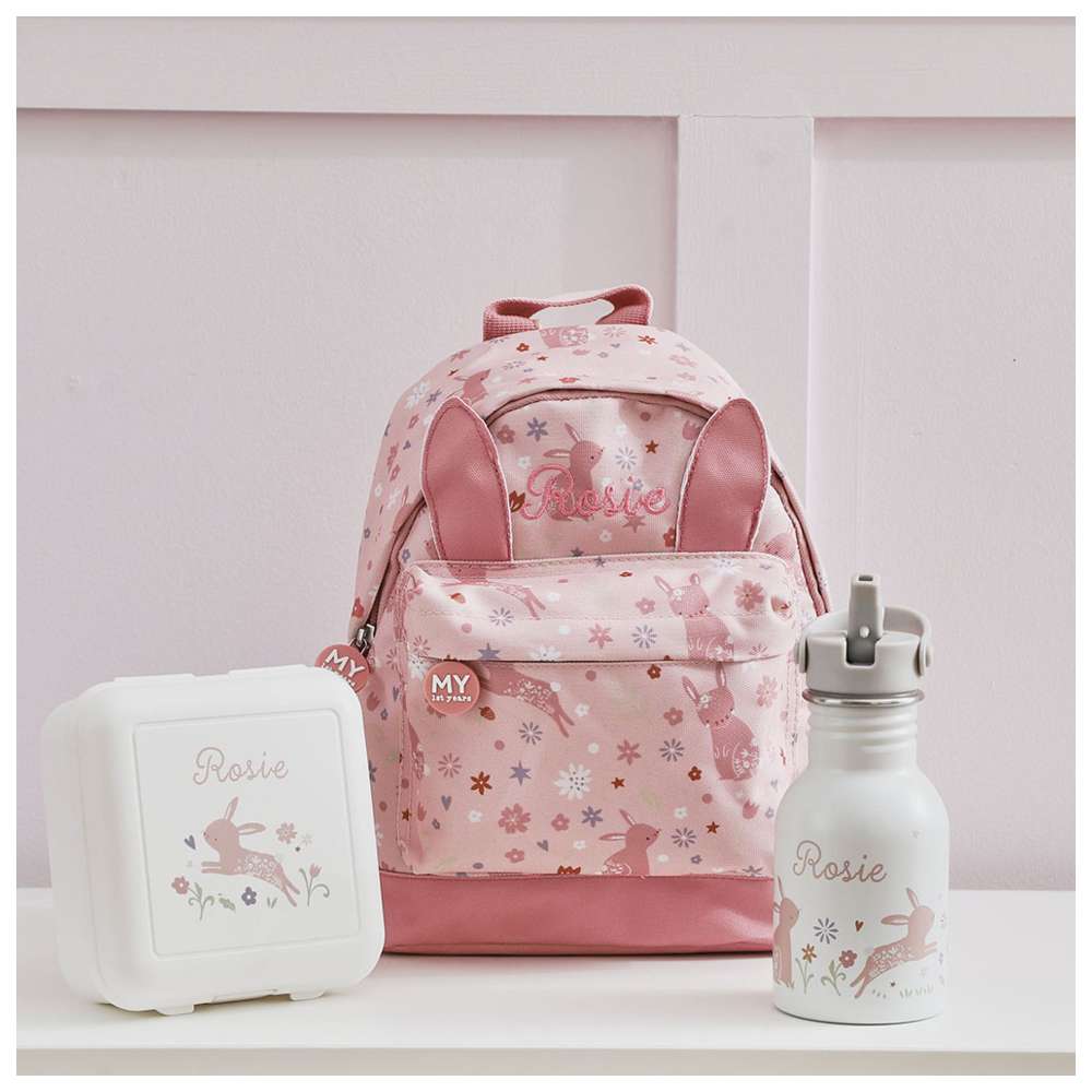 My 1st Years - Bunny Backpack With Water Bottle & Lunch Box - 10.23-Inch