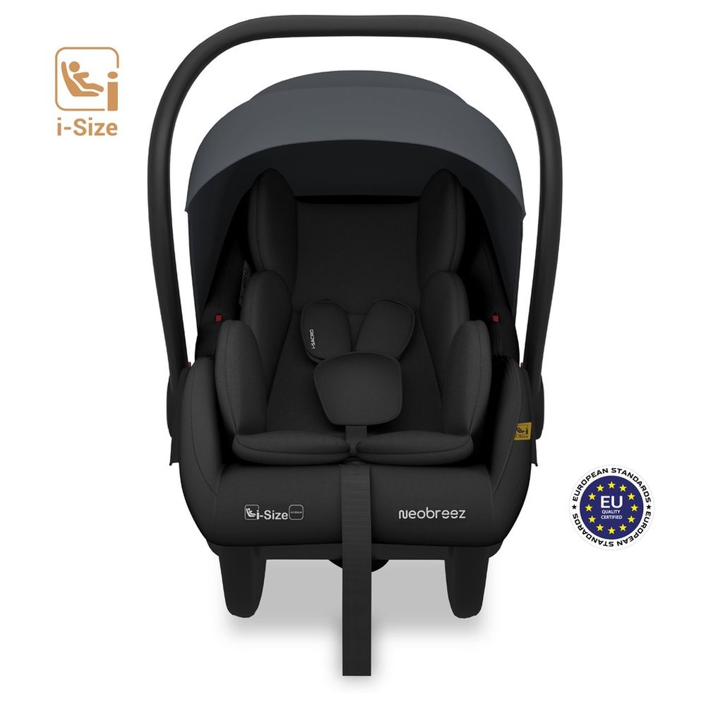 Neobreez - i-Sacro i-Size Lightweight Baby Car Seat Carrier - Grey/Black