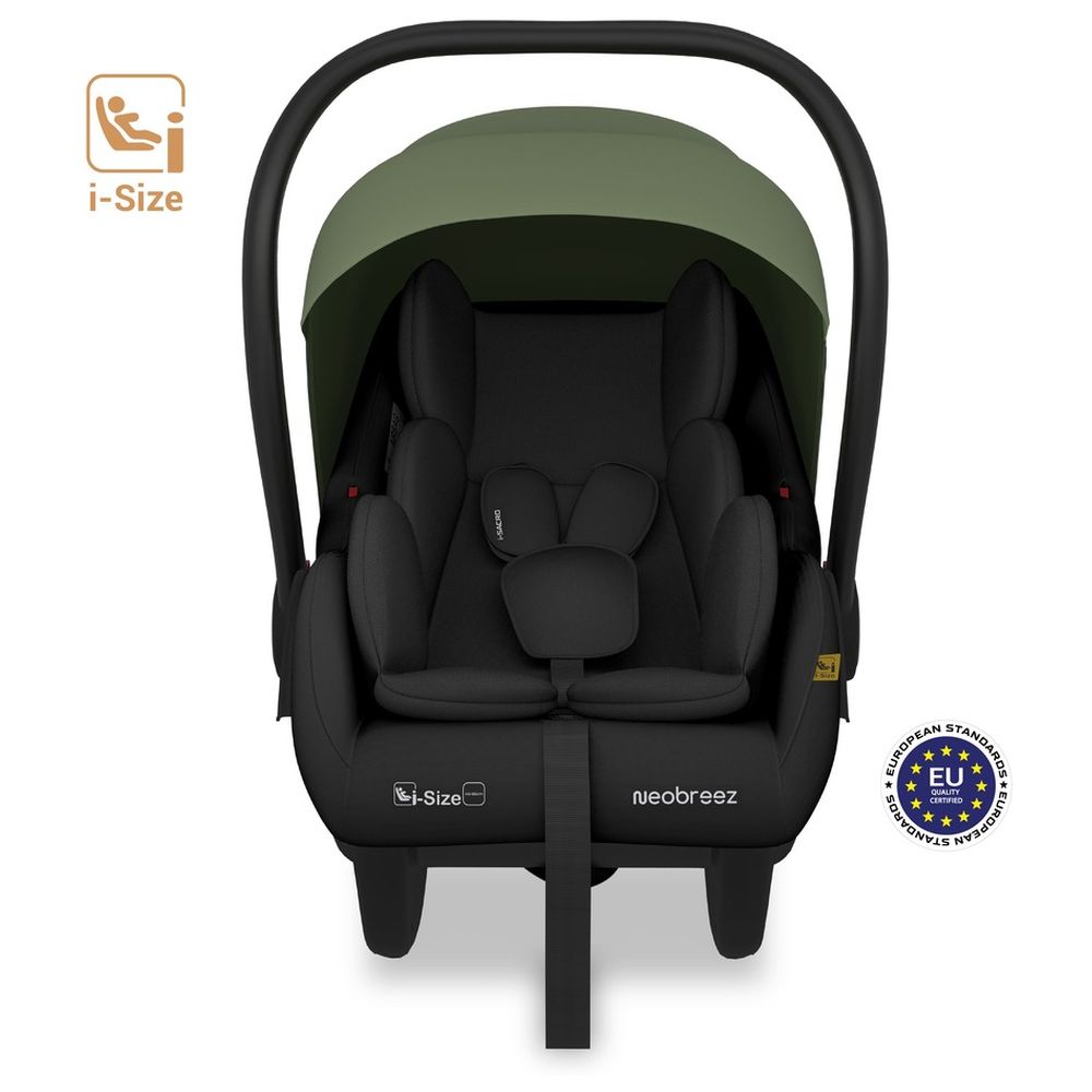 Neobreez - i-Sacro i-Size Lightweight Baby Car Seat Carrier - Green/Black