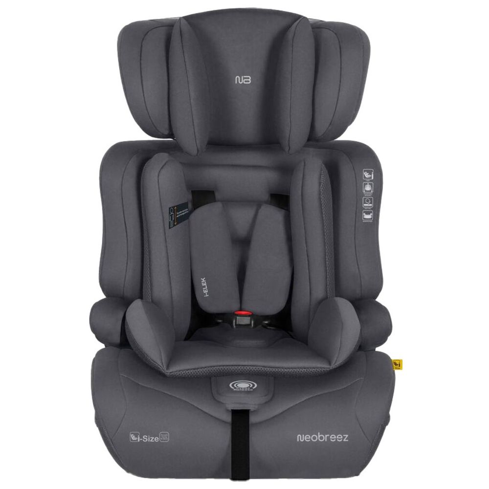 Neobreez i-ELEK 3-in-1 Toddler Car Seat, i-Size, 9m-12Y - Grey