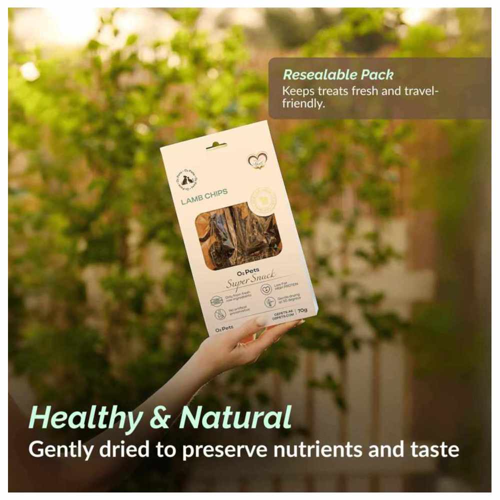 أو تو بيتس - مكافآت للكلاب سوبر سناك - رقائق لحم غنم - 70 غرام