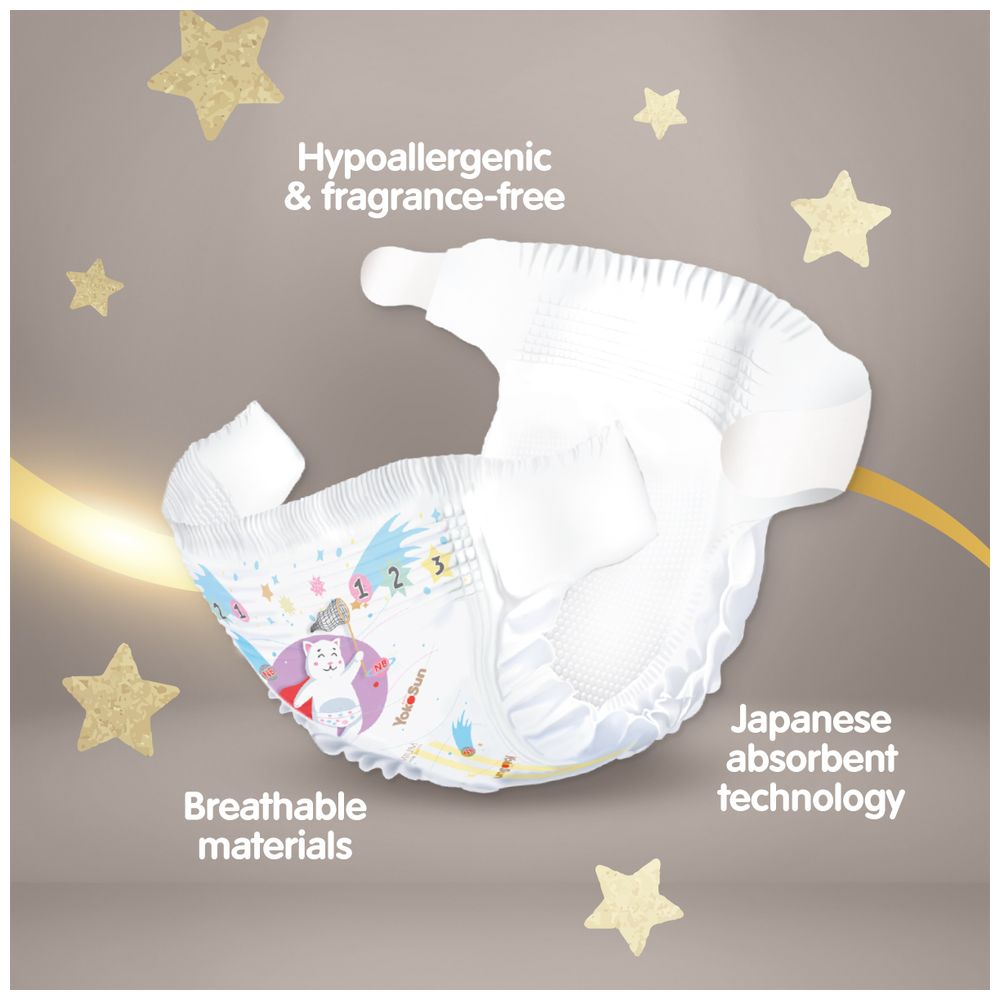 يوكوسن - حفاضات أطفال بريميوم - مقاس 2 - 3-6 كغ - عدد 4 - 288 حفاض