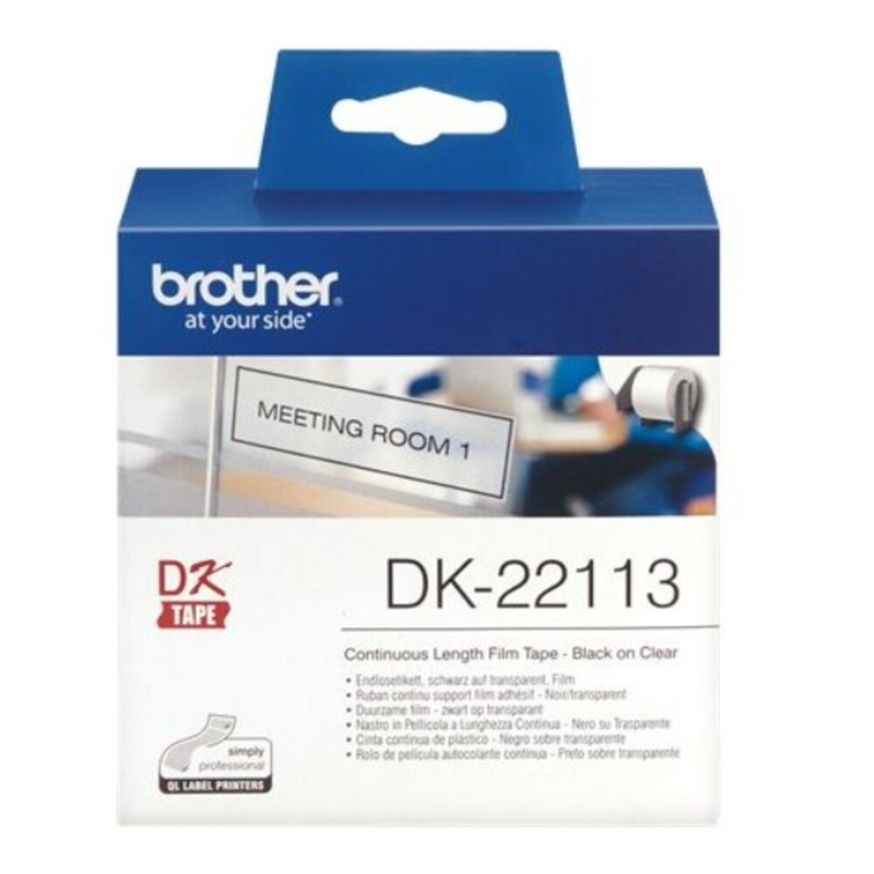 براذر - شريط فيلم متواصل الطول - أسود على شفاف - 15.24 متر