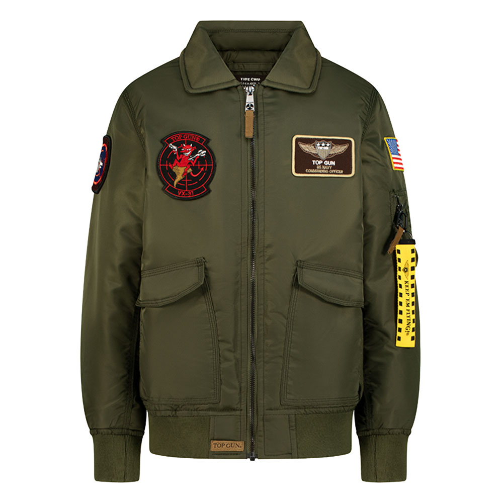 توب غان - جاكيت فلايت للأطفال - زيتي