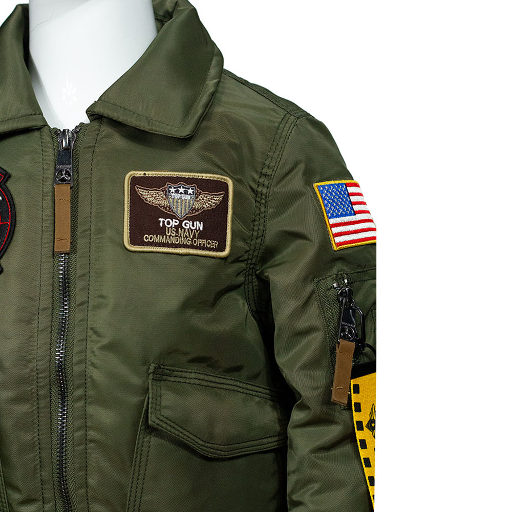 توب غان - جاكيت فلايت للأطفال - زيتي