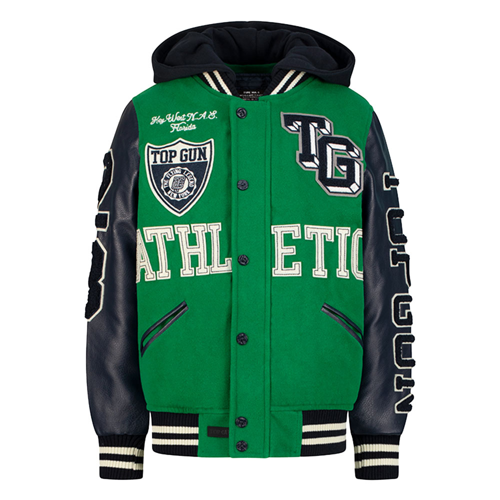 توب غان - جاكيت فارسيتي أثليتيك ديفيجن للأطفال - أخضر