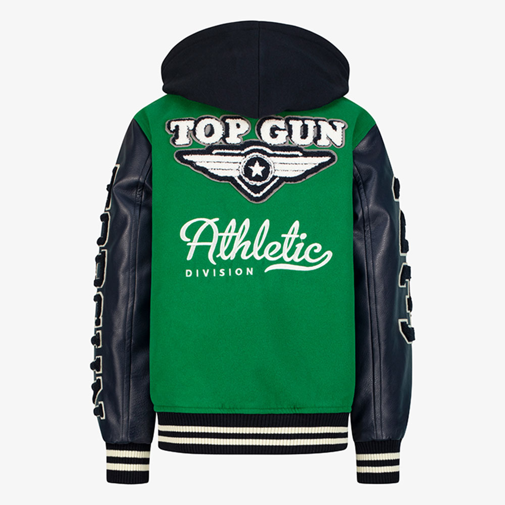 توب غان - جاكيت فارسيتي أثليتيك ديفيجن للأطفال - أخضر