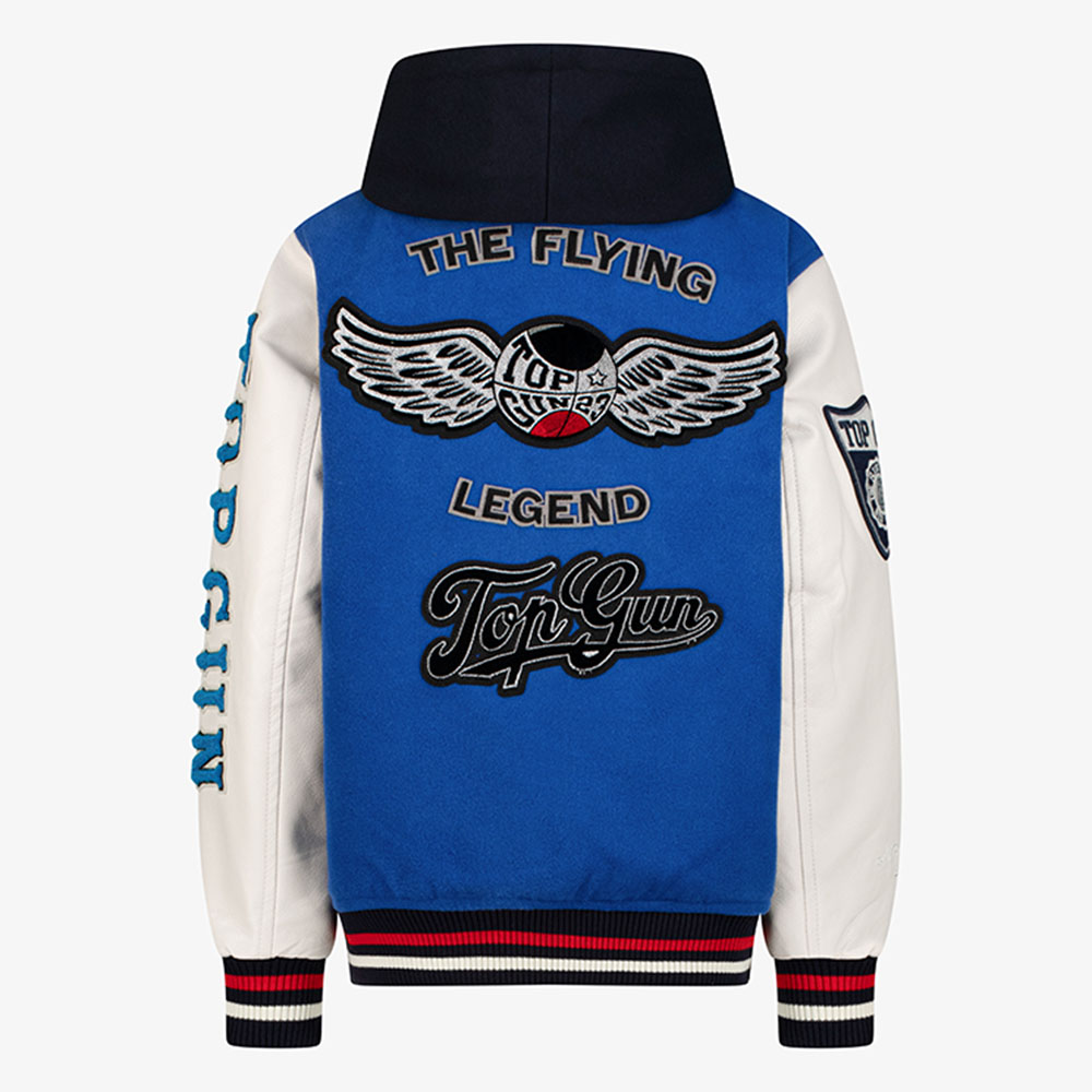 توب غان - جاكيت فارسيتي للأطفال ذا فلاينج ليجند - أزرق