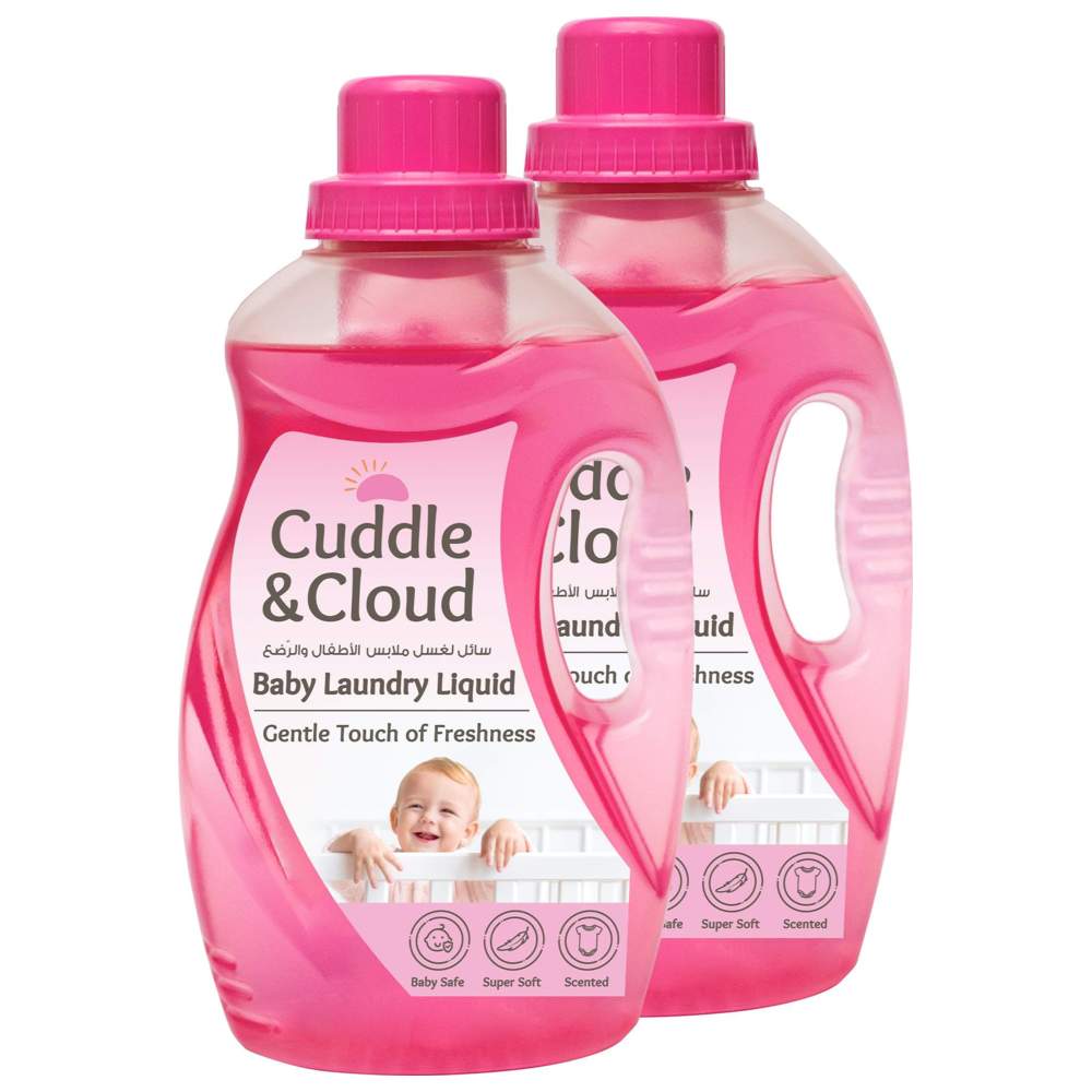 Cuddle & Cloud - Baby Laundry Liquid - Pack of 2 - 1 L