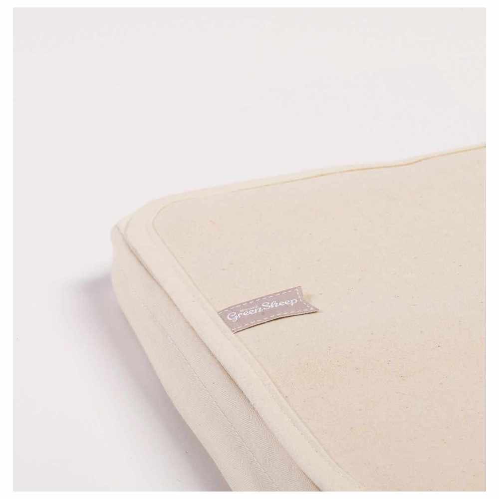 The Little Green Sheep - Organic Crib Mattress Protector - White - Small - 89 x 38 cm