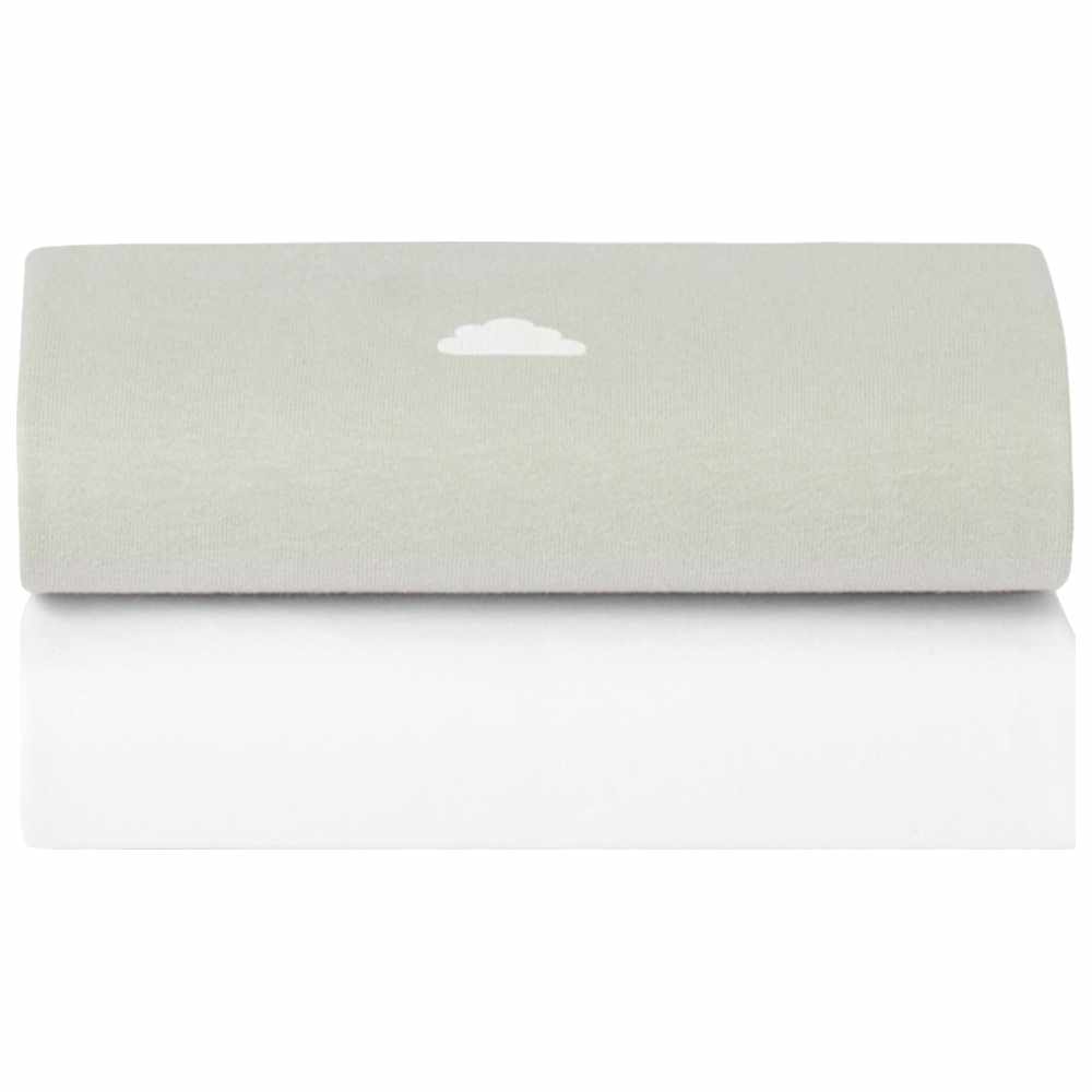 Snuz - Moses & Carrycot Fitted Sheets - Grey/Cloud - Pack of 2