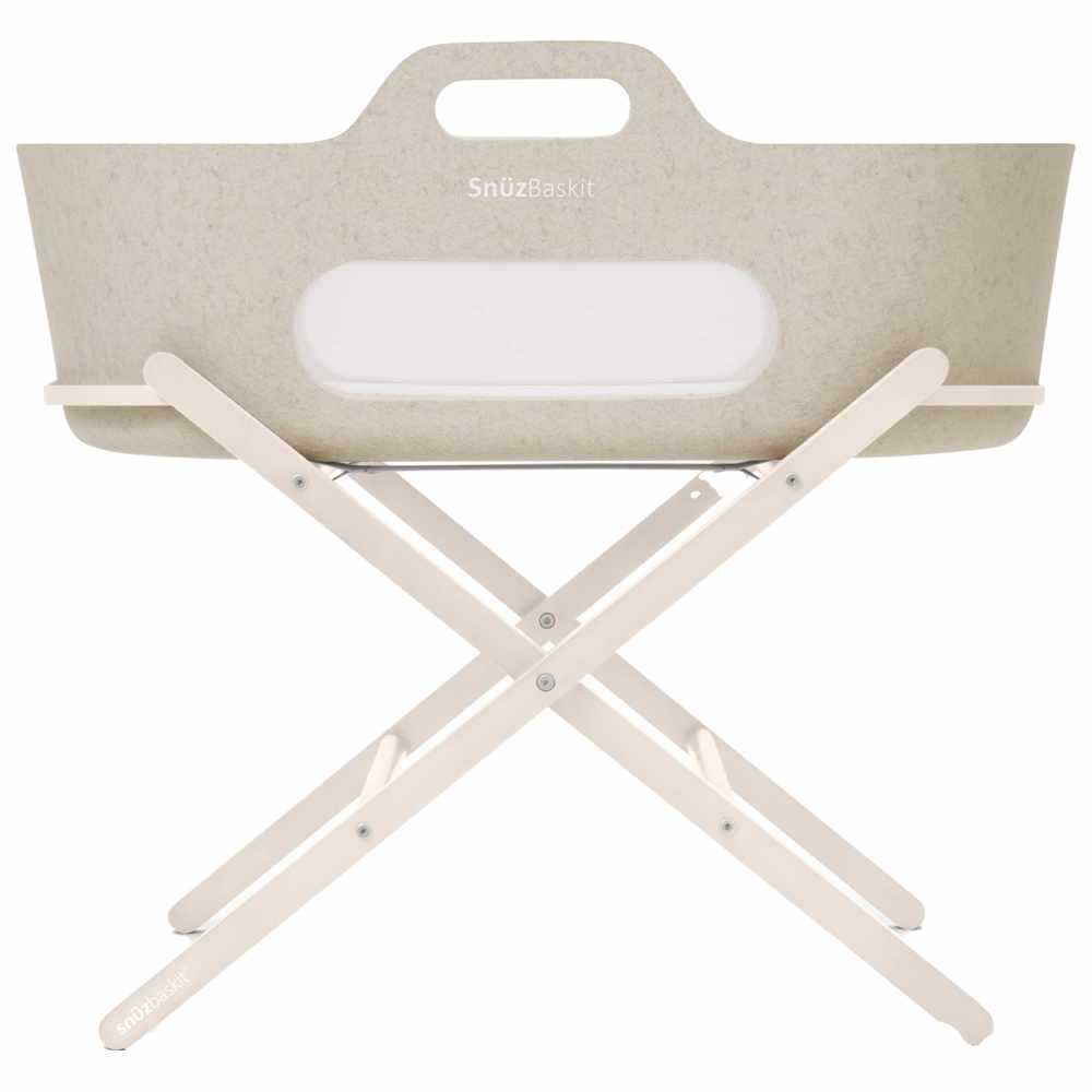 Snuz - SnuzBaskit Barley Moses Basket & Cashmere Stand - Cream