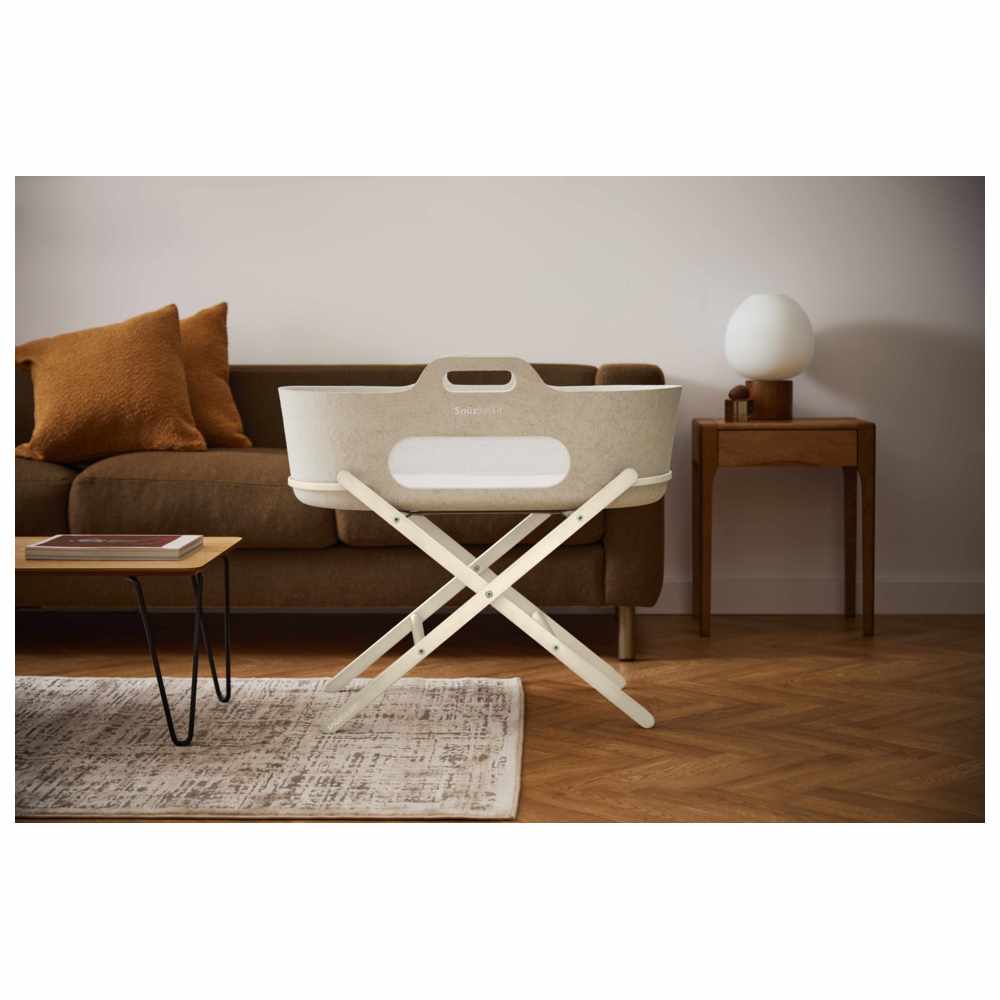 Snuz - SnuzBaskit Barley Moses Basket & Cashmere Stand - Cream