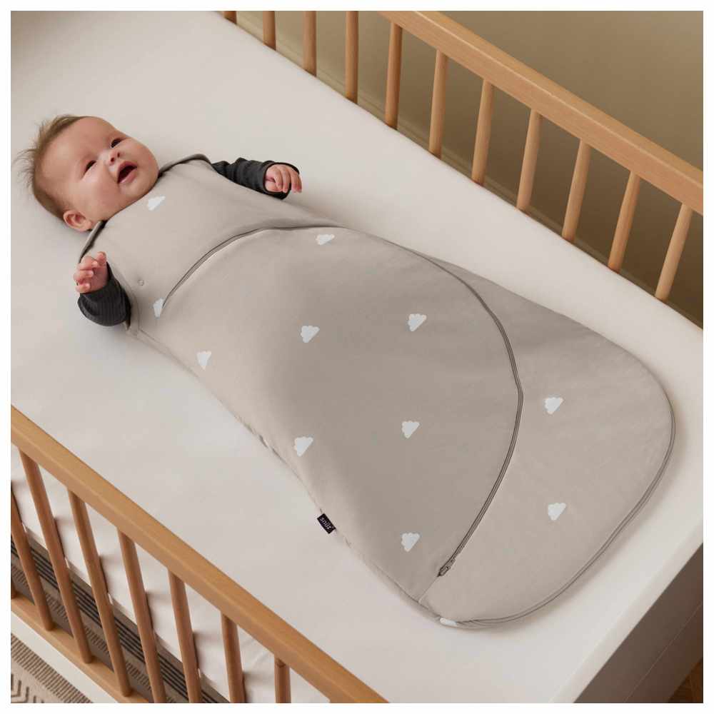 Snuz - Pouch 1.0 Tog Sleeping Bag - Grey/Cloud - 0-6M