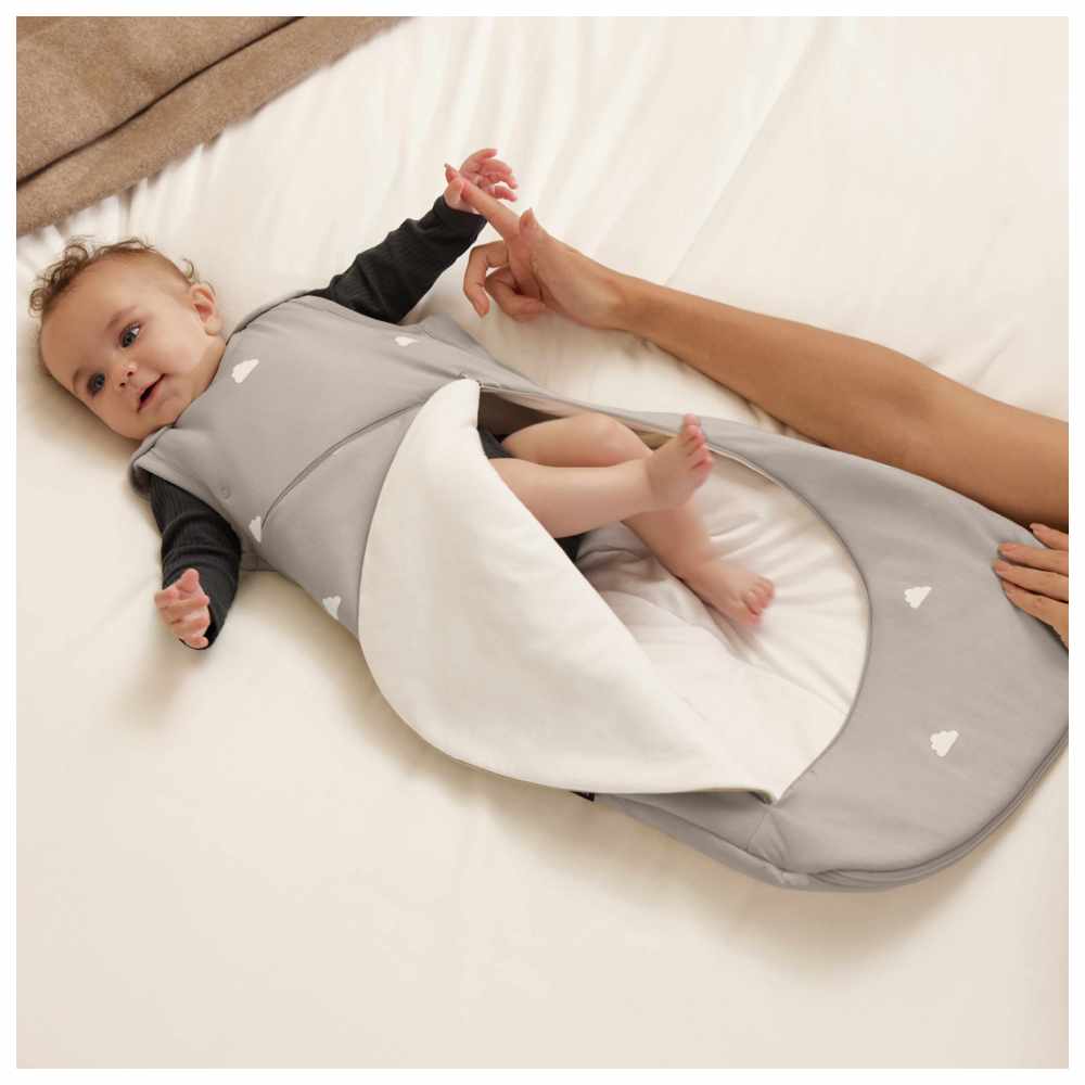 Snuz - Pouch 0.5 Tog Sleeping Bag - Grey/Cloud - 0-6M