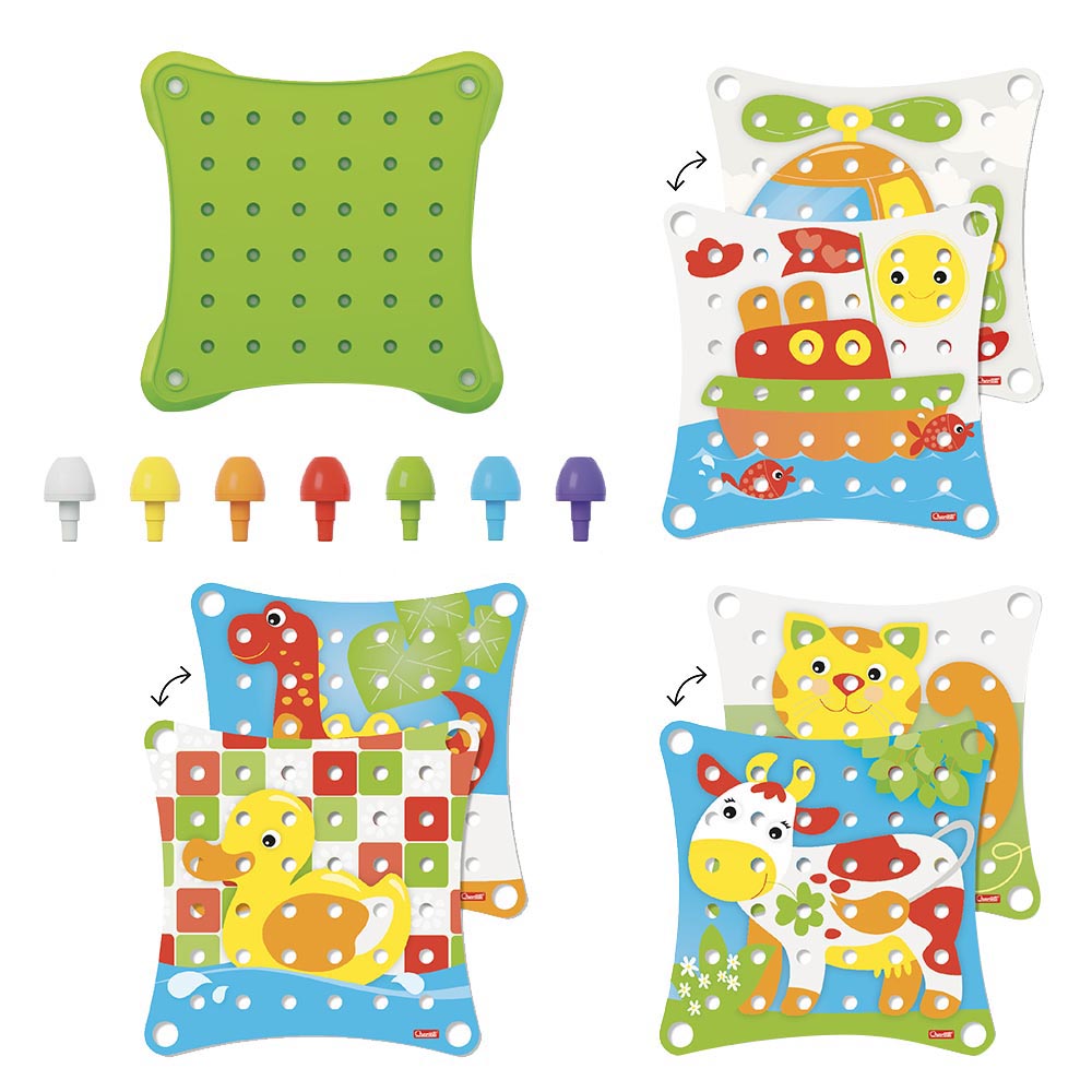 Quercetti - Jumbo Peggy Board Set - 41 Pcs