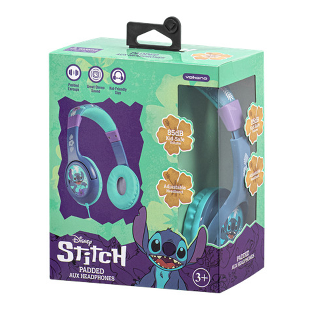 Volkano - On-Ear Padded Auxiliary Headphoness - Stitch