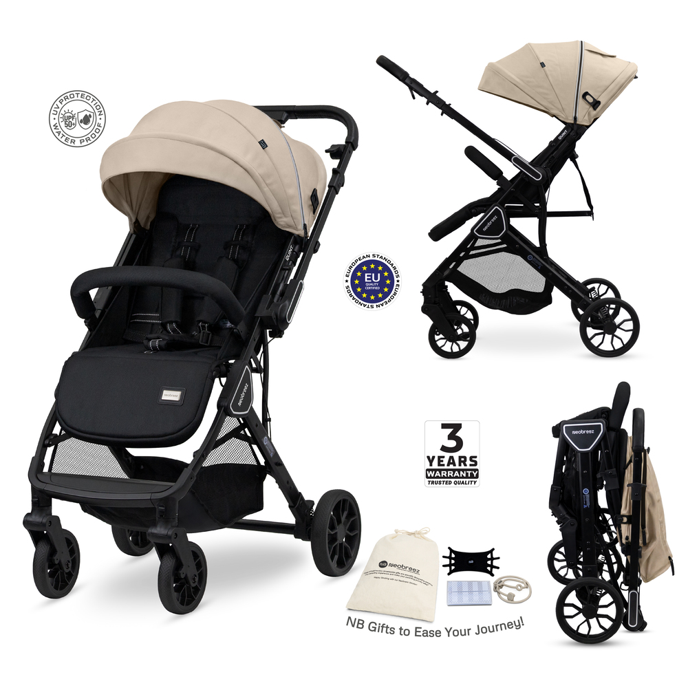 Neobreez - Quint Reversible Travel Stroller - Beige