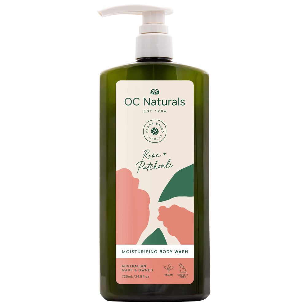 OC Naturals - Rose & Patchouli Moisturising Bodywash - 725ml