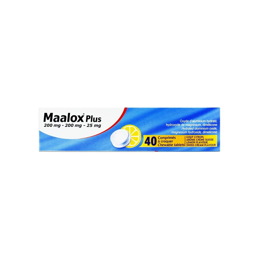 Maalox Plus - 40 Chewable Tablet