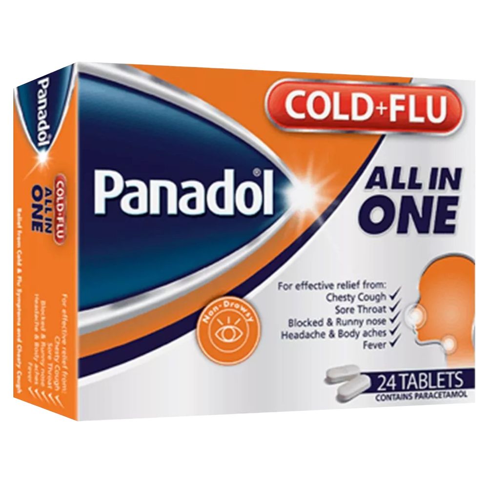 Panadol - Cold & Flu All-in-One - 24 Tablet