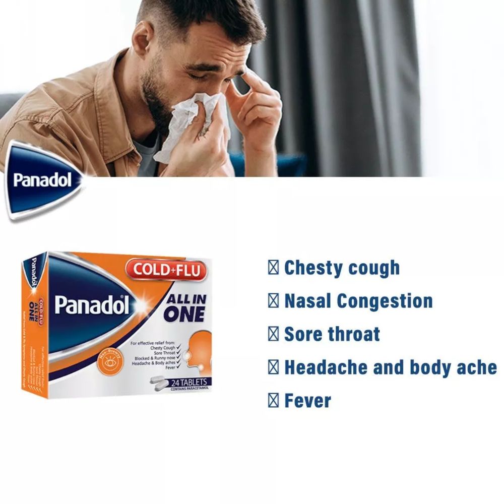 Panadol - Cold & Flu All-in-One - 24 Tablet
