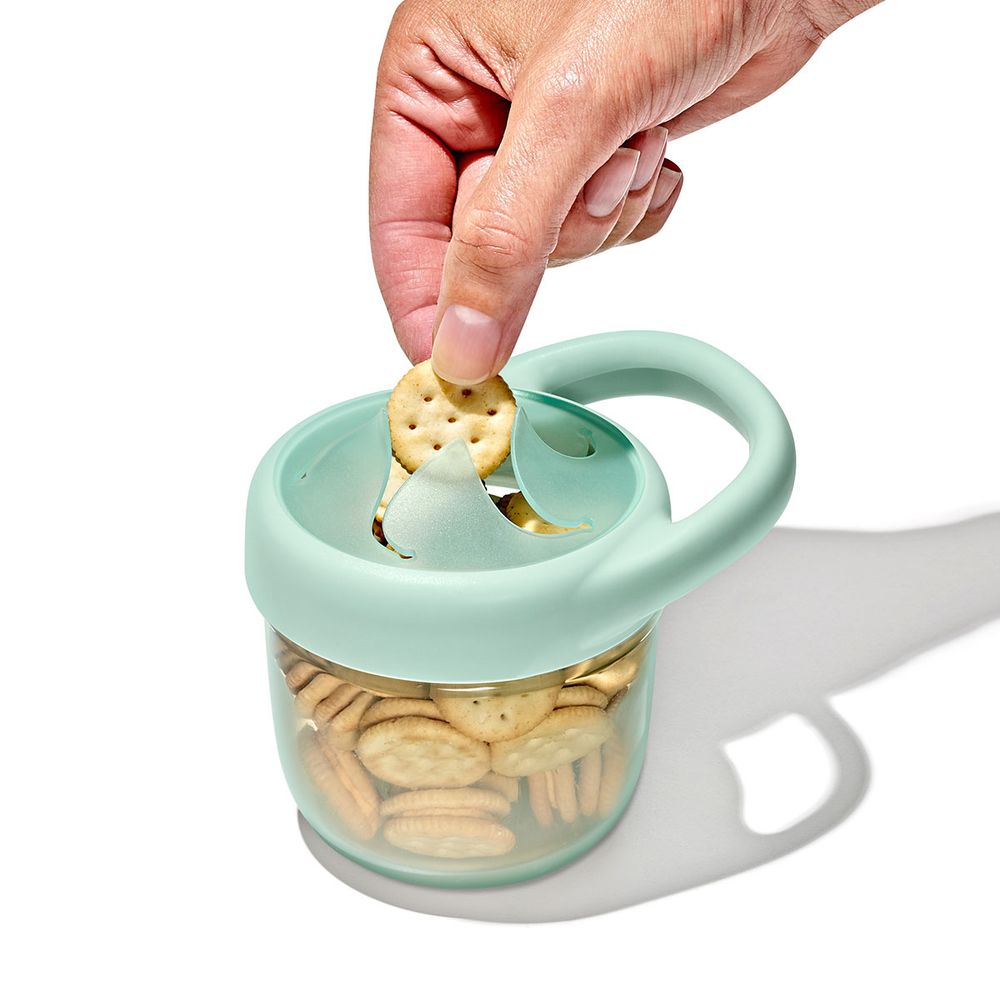 Oxo-Tot - Snack Cup With Lid - Opal/Dusk - 2 Pcs