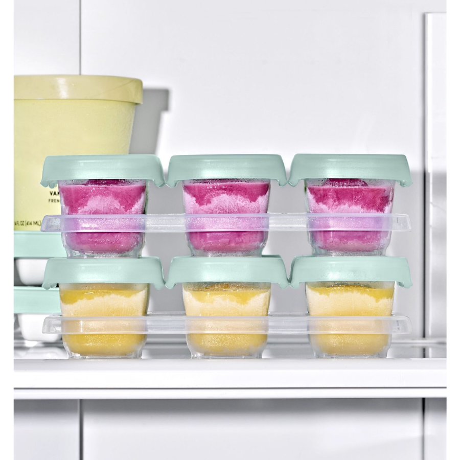 Oxo-Tot Baby Blocks Opal Food Storage Containers - Pack of 6 - 59 ml