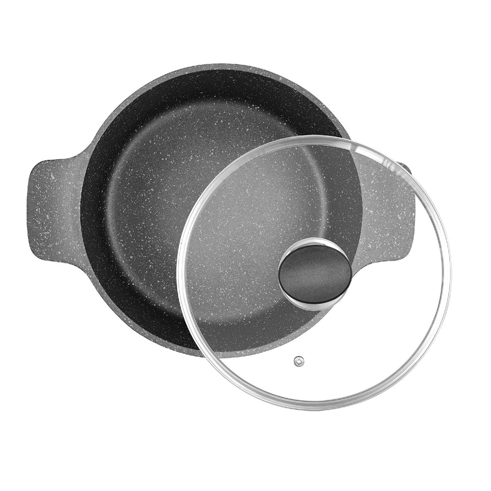 Sonex - Non-Stick Omega Junior Cookware Set - Grey Marble - 11 Pcs