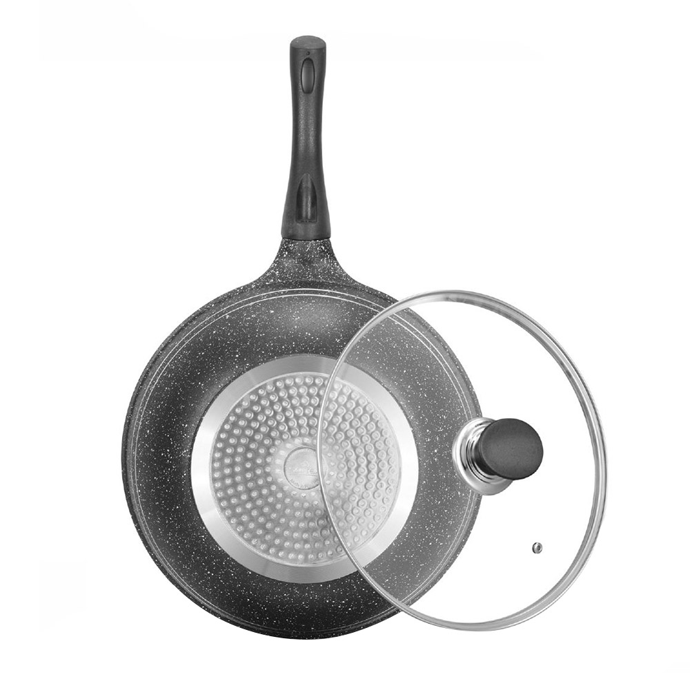 Sonex - Non-Stick Eden Wok - Grey Marble - 26 cm