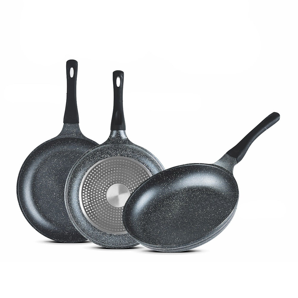 Sonex - Non-Stick Mac Fry Pan - Grey Marble - 28 cm