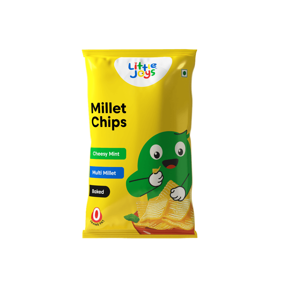 ليتل جويز - رقائق الدخن - نكهة الجبن والنعناع - عدد 3