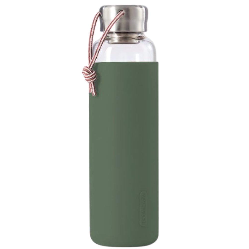 بلاك + بلوم - زمزمية مياه زجاجية - زيتوني - 600 مل