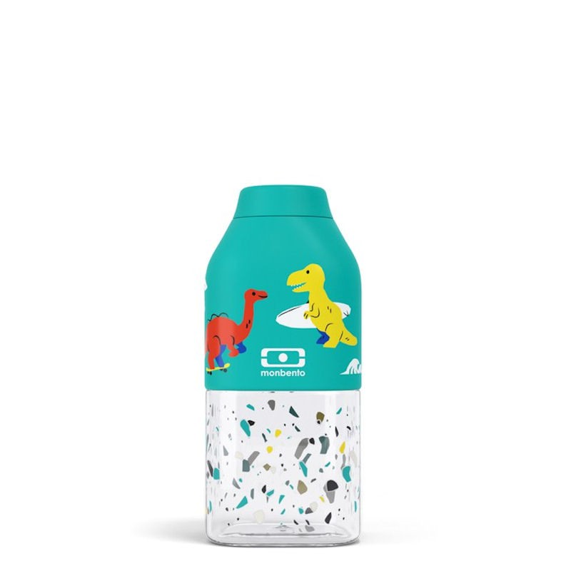 Monbento - Positive S Kids Water Bottle - Blue Dino - 330ml