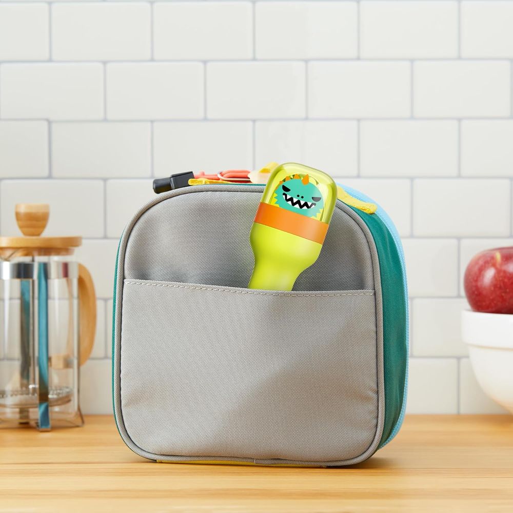 Zoku - Stainless Steel Pocket Utensil & Storage Case Set - Dino - 4 Pcs